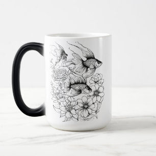 Serene Koi Pond Morphing Tasse - 15 oz