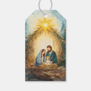 Serene Krippe, Warm-Star-Licht Geschenkanhänger