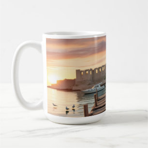 Serene Kyrenia Cyprus Sketch Watercolor   Kaffeetasse