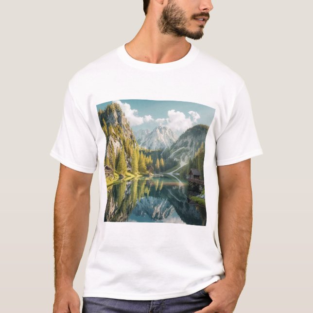 Serene Landscape T-Shirt (Vorderseite)