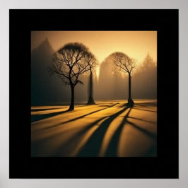 Serene Landschaft Mauer zur Wohngestaltung Poster