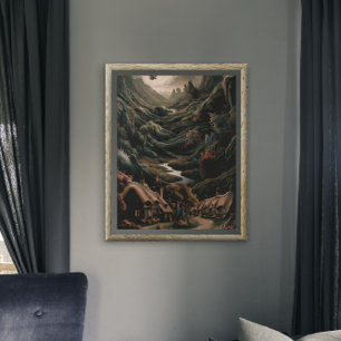 Serene Landschaft: Vogelflug Poster