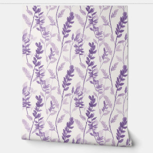 Serene Lavender Leaf Wallpaper Tapete