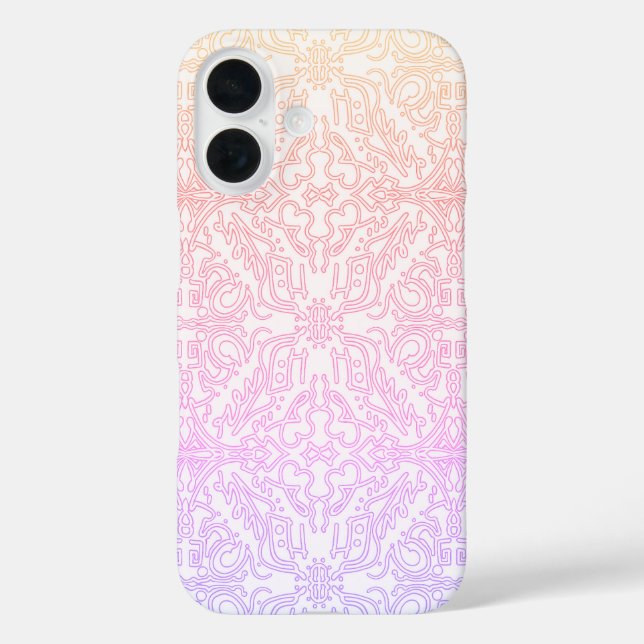 Serene Lavender & Mint Mandala Geometric Tile  Case-Mate iPhone Hülle (Rückseite)