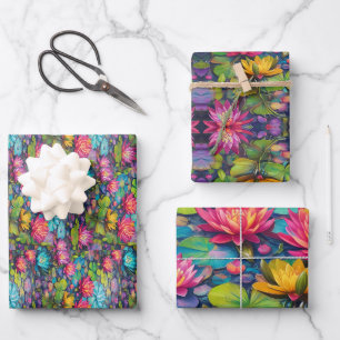 Serene Lily Pond - von Natur Inspiriert Geschenkpapier Set