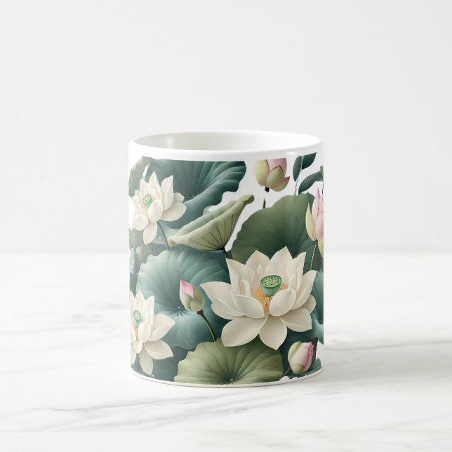 Serene Lotus Coffee Tasse (Mittel)