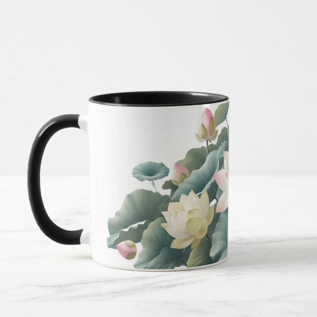 Serene Lotus Coffee Tasse (Links)