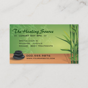 Serene Massage-und Wellness-Center-Verabredung Terminkarte