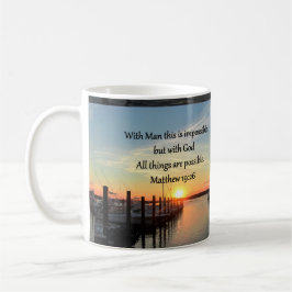 SERENE MATTHEW 19:26 SONNENSET FOTO DESIGN TASSE