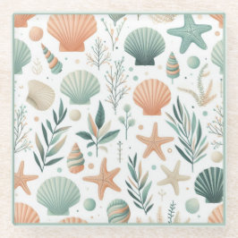 Serene Meereswelt Glasuntersetzer