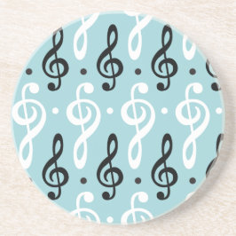 Serene Melodies Treble Clef Getränkeuntersetzer