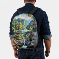 Serene Mountain Waterfall Landschaft