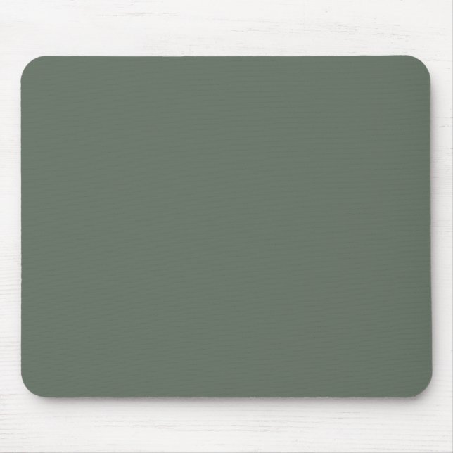 Serene Nature Dark Green Solid Color Single Shade Mousepad (Vorne)