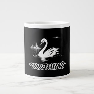 Serene Nocturne Schwanensee Ästhetik Pop Art Jumbo-Tasse