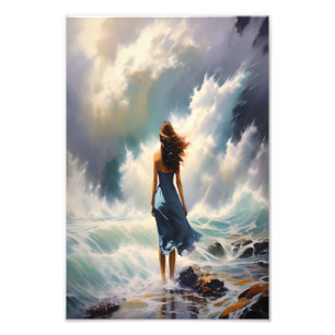 Serene Ocean Escape - Küstenart Fotodruck