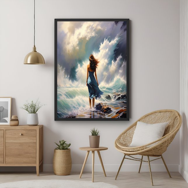 Serene Ocean Escape - Küstenart Poster (Von Creator hochgeladen)