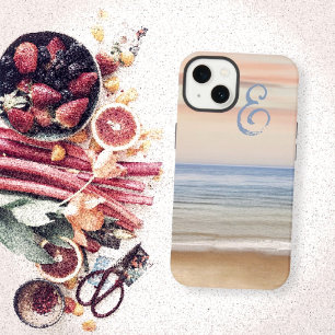 Serene Ocean Sunset Sunrise Monogram Samsung Galaxy Hülle