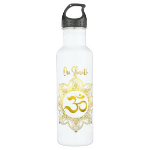 Serene Om Shanti Edelstahlflasche