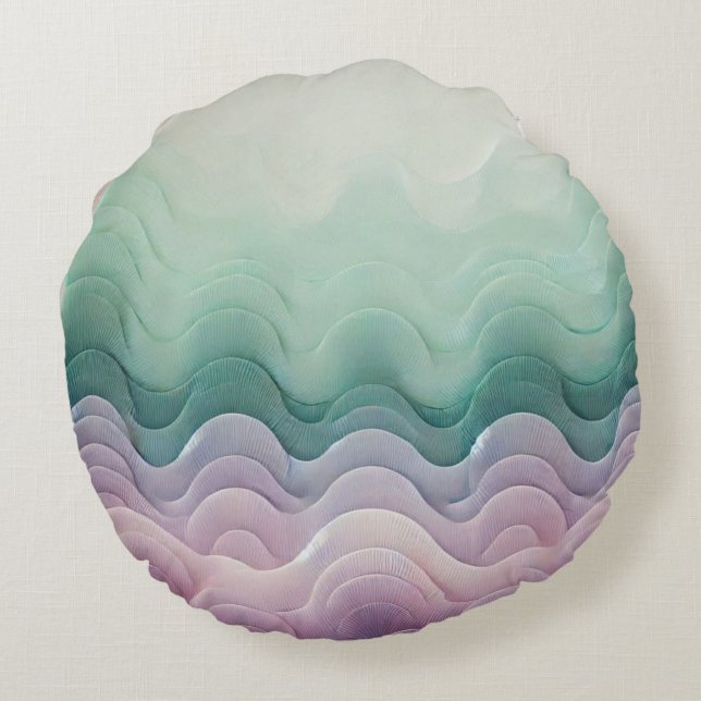 Serene Ombre Cushion Rundes Kissen (Rückseite)