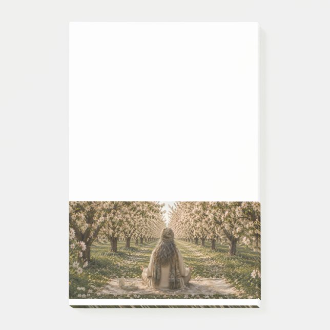 Serene Orchard Sticky Notes | Romantic Botanical  Post-it Klebezettel (Vorderseite)
