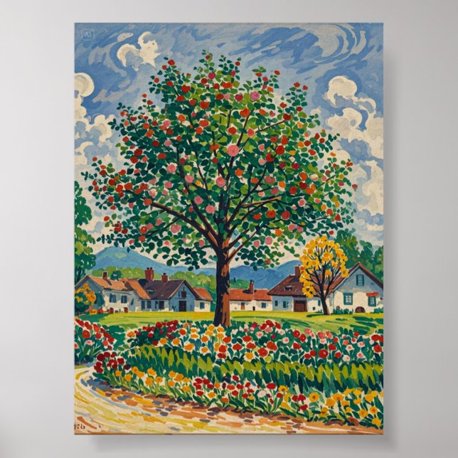 Serene Park Szene im Frühjahr, Naturliebhaber Poster (Vorne)