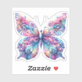 Serene Pastel Butterfly Stickers Aufkleber