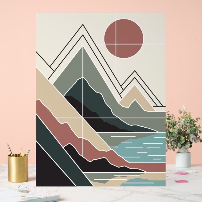 Serene Peaks Acrylschild (Hochzeit)
