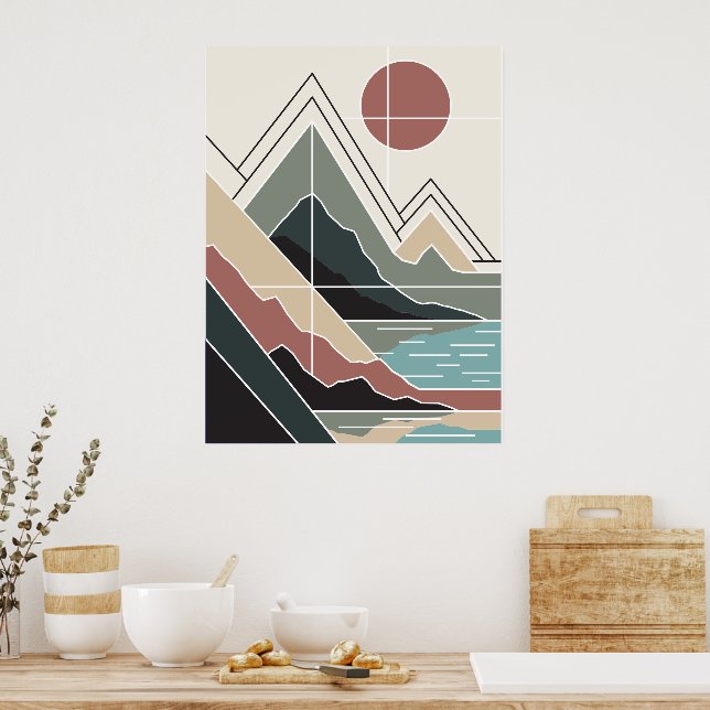 Serene Peaks Poster (Küche)