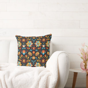 Serene Petal Patterns 20x20 Throw Kissen