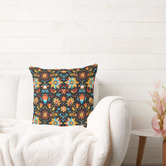 Serene Petal Patterns 20x20 Throw Kissen