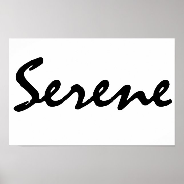 Serene Poster (Vorne)
