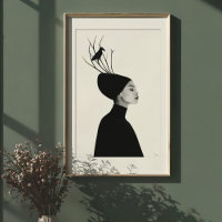 Serene-Profil: Raven & Branches Fashion Portrait