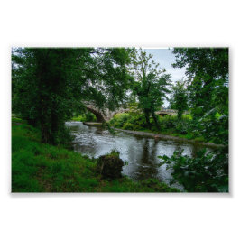 Serene River Elwy und St. Asaph Bridge Fotodruck