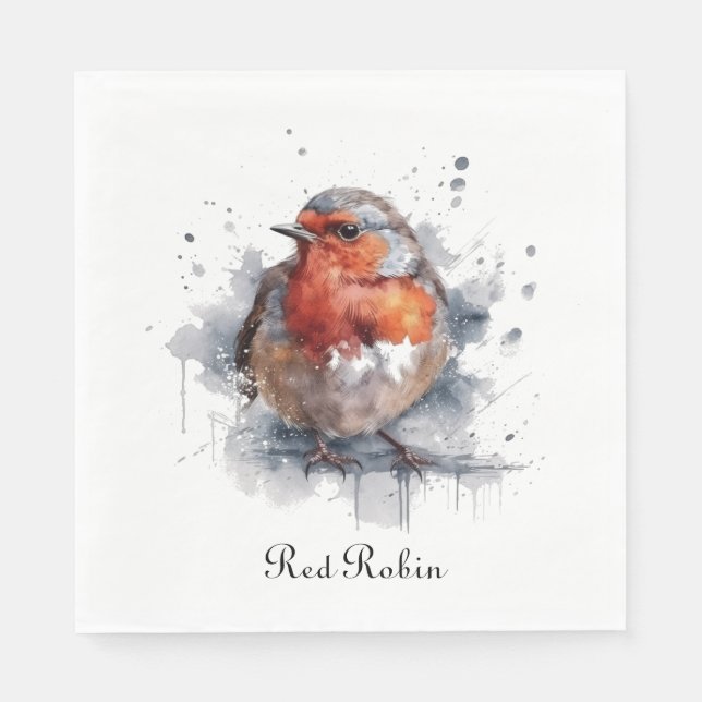 Serene Robin, Brauch Serviette (Vorderseite)
