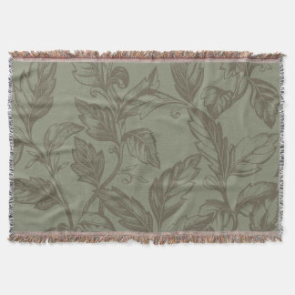 Serene Sage Green | Fettformatige Botanische Anwei Decke