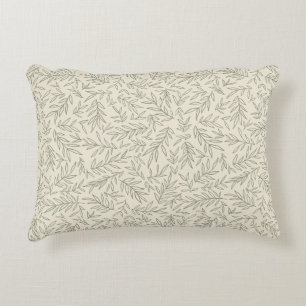 Serene Sage Green   Gentle Leaf Whisper Minimalist Dekokissen