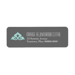 Serene Salon Rücksendeadressen-Aufklebers