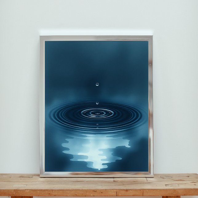 Serene Sapphire Symphony Poster (Von Creator hochgeladen)