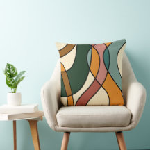 Serene Savanna Gentle Abstract Mid-Century