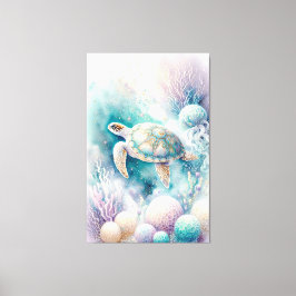 Serene Sea Turtle Decor Leinwanddruck