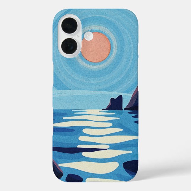 Serene Seascape Design Case-Mate iPhone Hülle (Rückseite)
