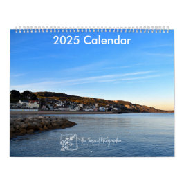 Serene Shores 2025 Kalender zwei Seiten groß