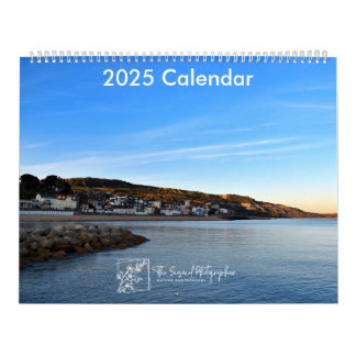 Serene Shores 2025 Kalender zwei Seiten groß