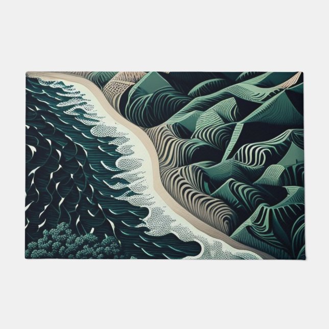 Serene Shores Fußmatte (Vorderseite)
