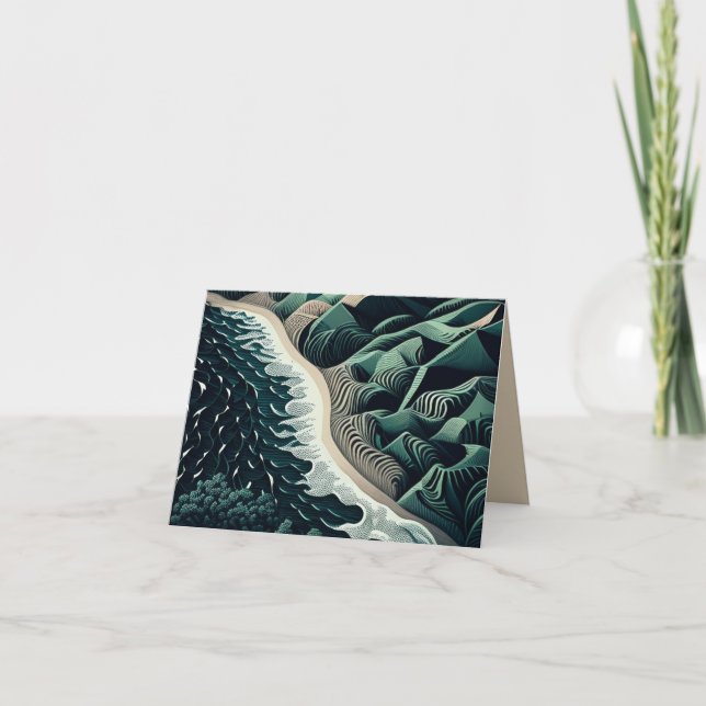 Serene Shores Karte (Vorderseite)