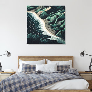 Serene Shores Leinwanddruck