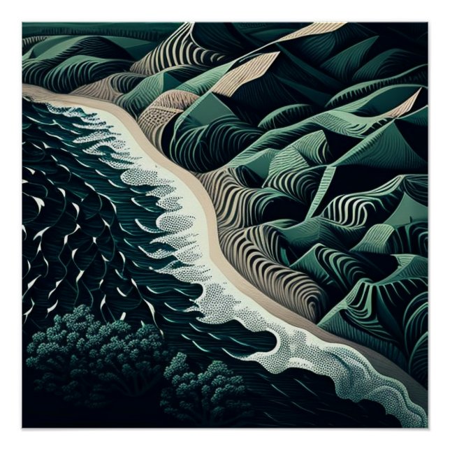 Serene Shores Poster (Vorderseite)
