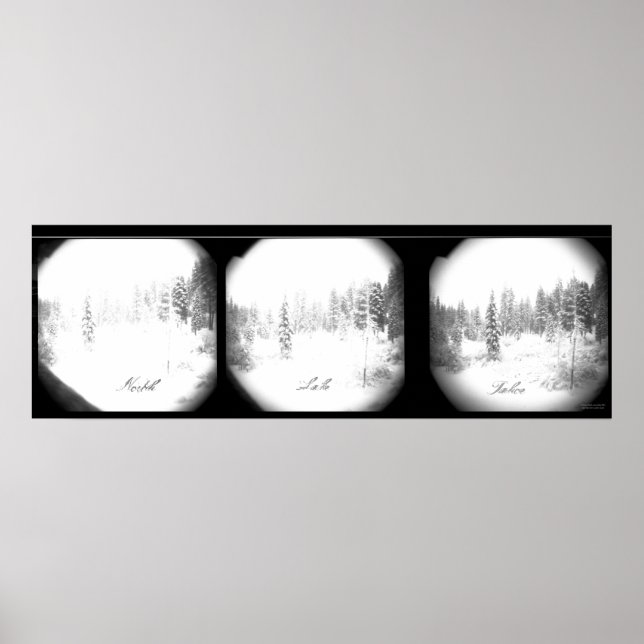 Serene Sierra Snowstorm Poster (Vorne)