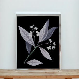 Serene Silhouette: Ein Watercolor-Traum Fotodruck