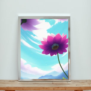 Serene Sky Bloom Fotodruck